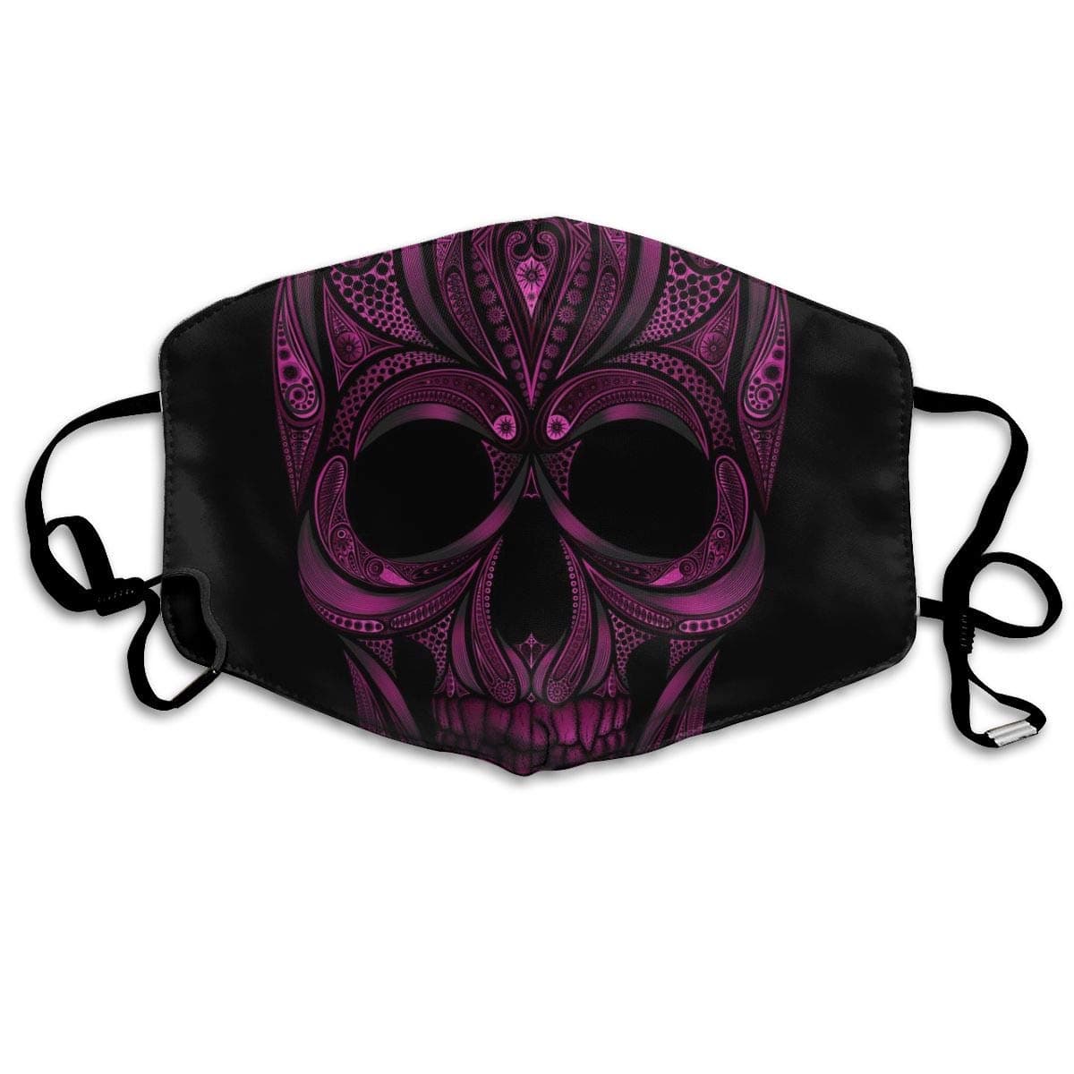 Unisex Stylish-Glamorous-Pink-Skull-Patterns Face Mask Polyester Anti-dust Masks