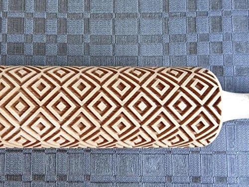 CHAMBORD TILES rolling pin and cookie cutter