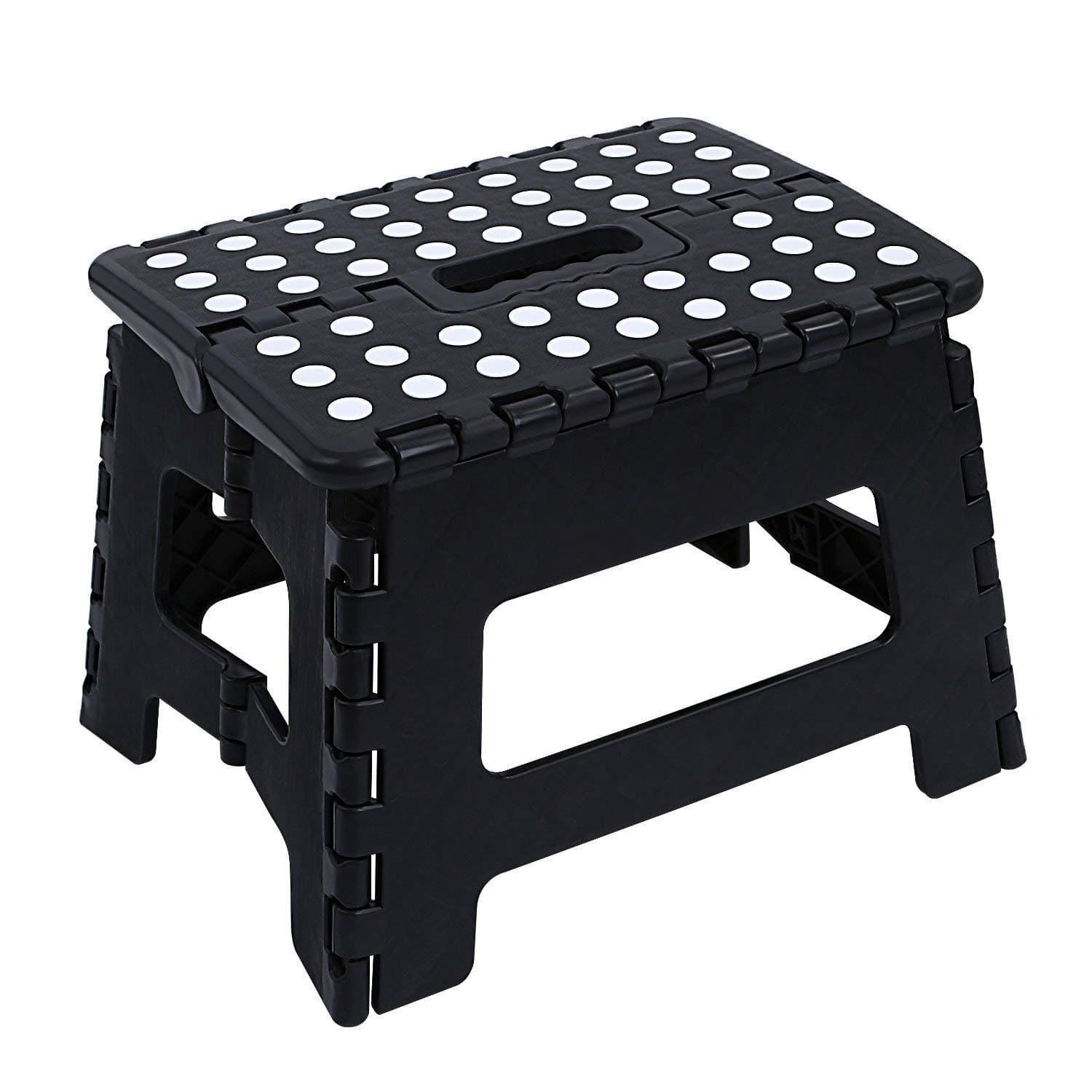 Maddott Super Strong Folding Step Stool,11x8.5x8.5inch, Holds up to 250 Lb, Black