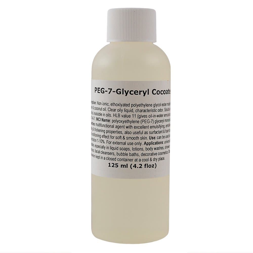 MakingCosmetics - PEG-7 Glyceryl Cocoate - 4.2floz / 125ml - Cosmetic Ingredient