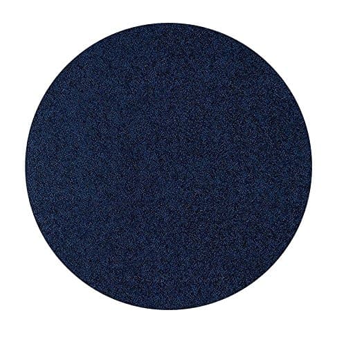 American Bright Solid Color Navy 4' Round - Area Rug