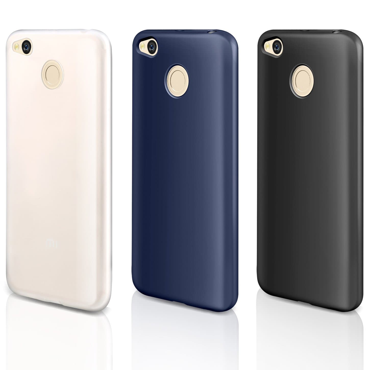 Xiaomi Redmi 4X Case,Leathlux [3 Pack] Slim Fit Solid Color Soft TPU Shockproof Anti Scratch Protective Phone Case for Xiaomi Redmi 4X