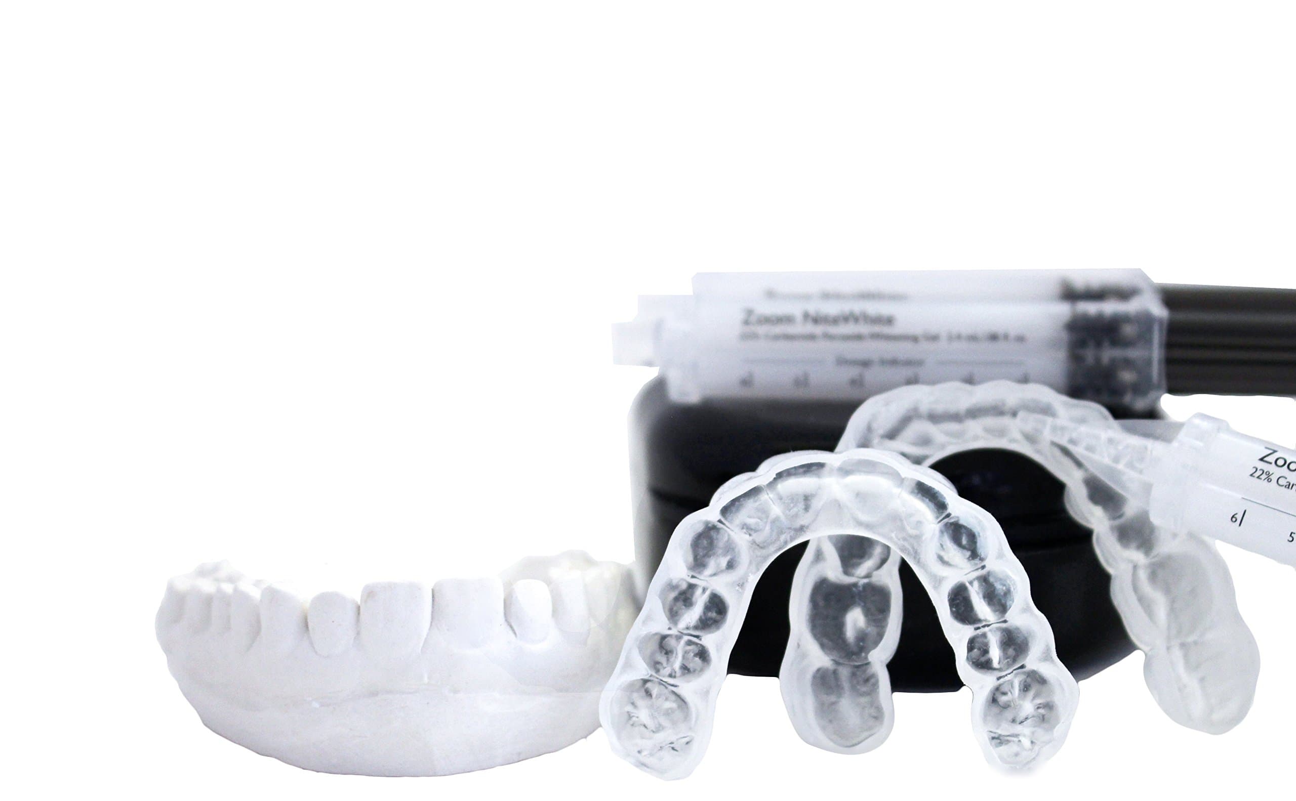 Sentinel Teeth Whitening System Professional Custom Made Thin Dental Trays Just Like The Dentist! Plus ZOOM! 22% Whitening Gel (adult male)