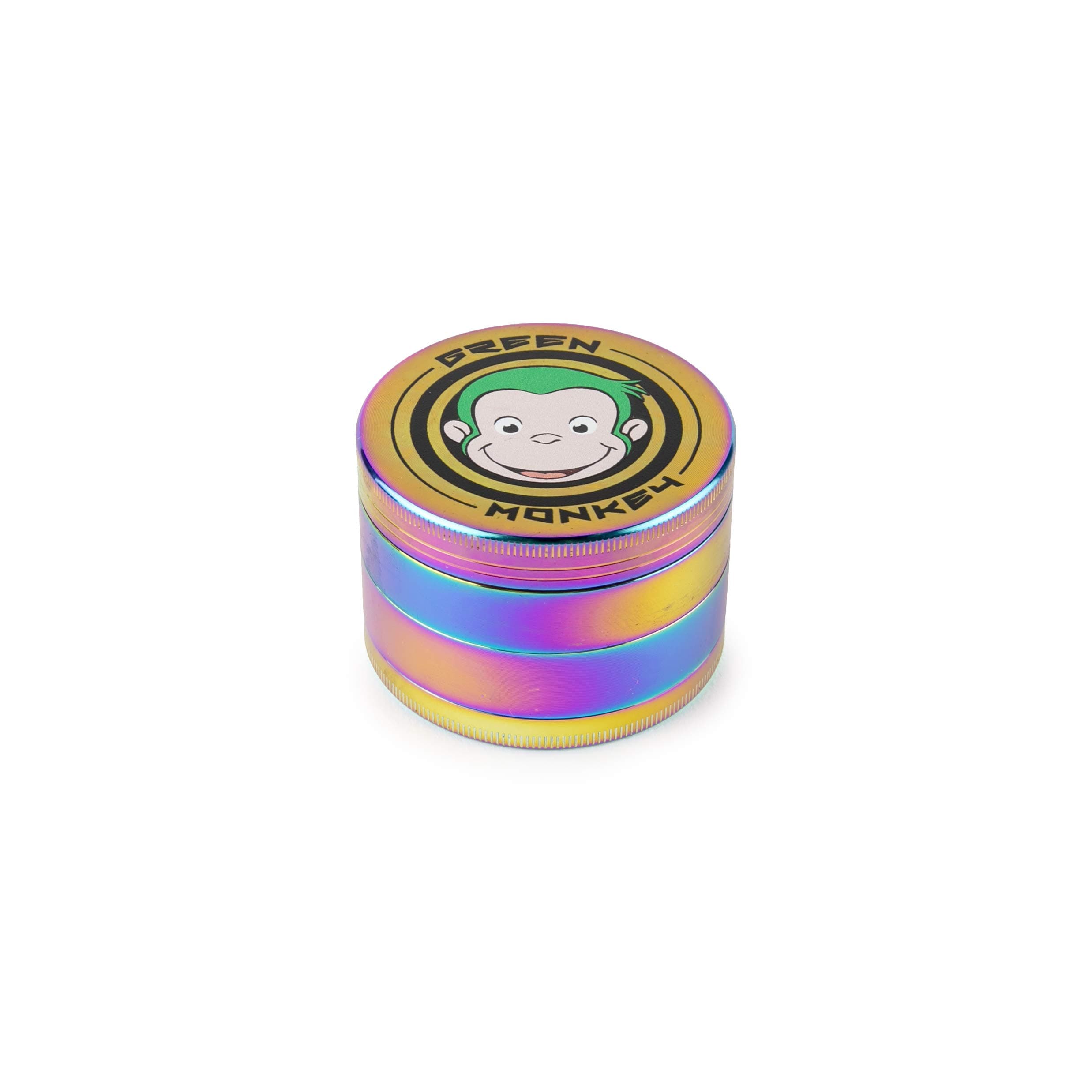 Green Monkey - 4 Piece Grinder - Screen Box Series - (63mm, Rainbow)