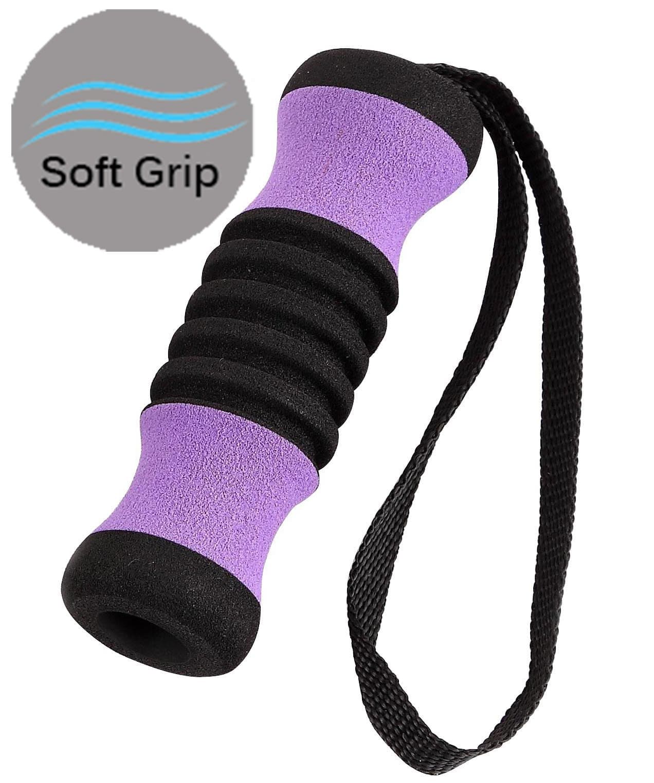 SkyMed Cane Replacement Offset Hand Grip Color: Purple / Black
