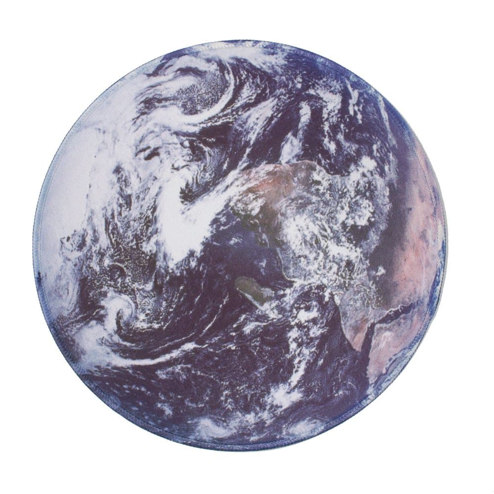 Round Shape Mouse Pad (250 mm x 250 mm x 3mm) , Special Treated Textured Weave Circular Premium Quality Pattern Anti Slip Computer PC Home Office Mouse Mat Soft Comfort Feel Finish.