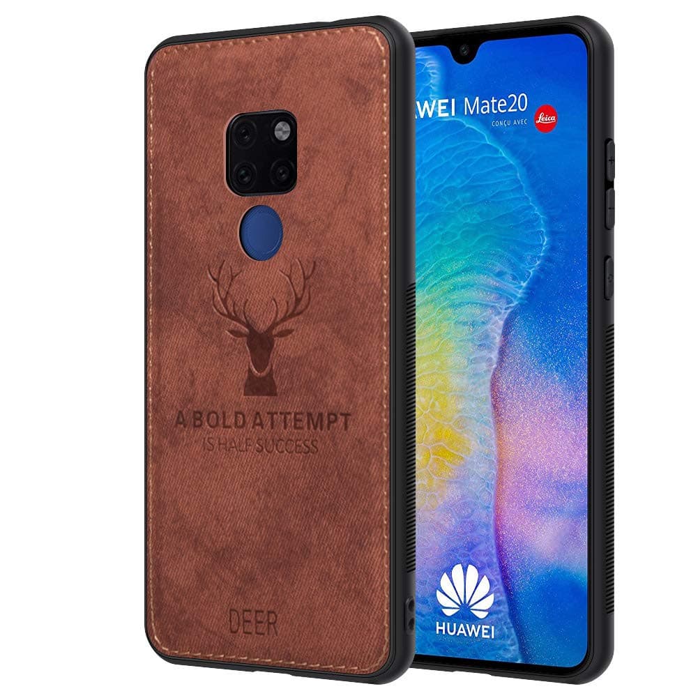 Huawei Mate 20 Case 201 8, Full Protects Cover with Built-in Screen Protector for Huawei Mate 20 3D Imprinted Deer Series Shockproof Snow-Proof Dirt-Proof