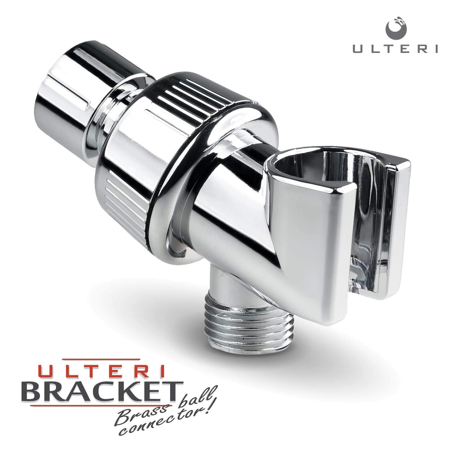 Shower Bracket Holder with Brass Connector for Hand Held Showerhead