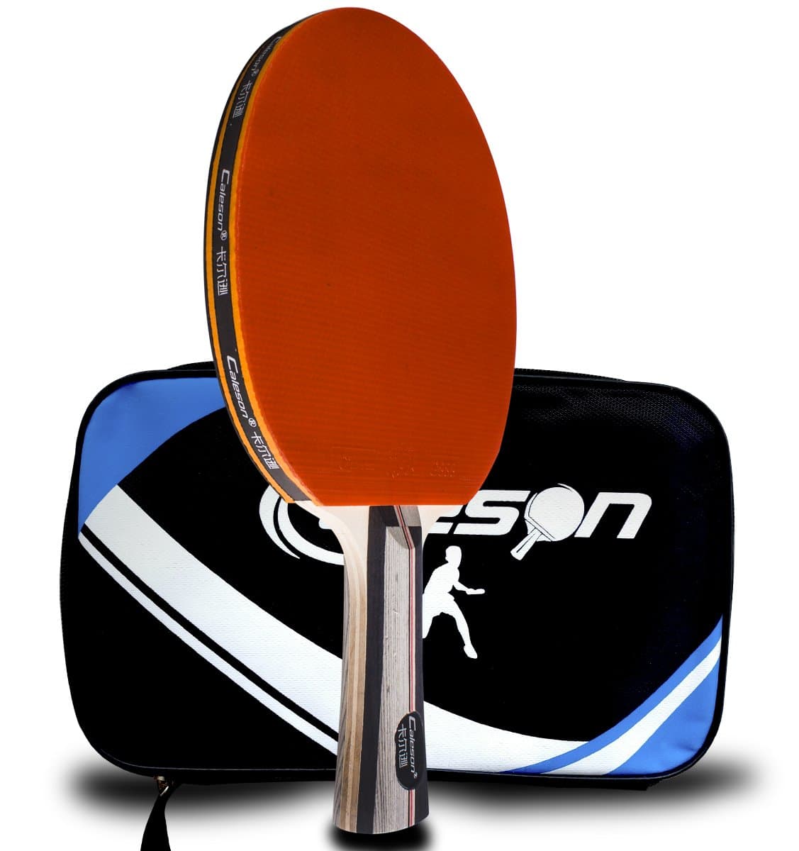 Senston Approved Table Tennis Bat, Professional Pingpong Racket Paddle with Case