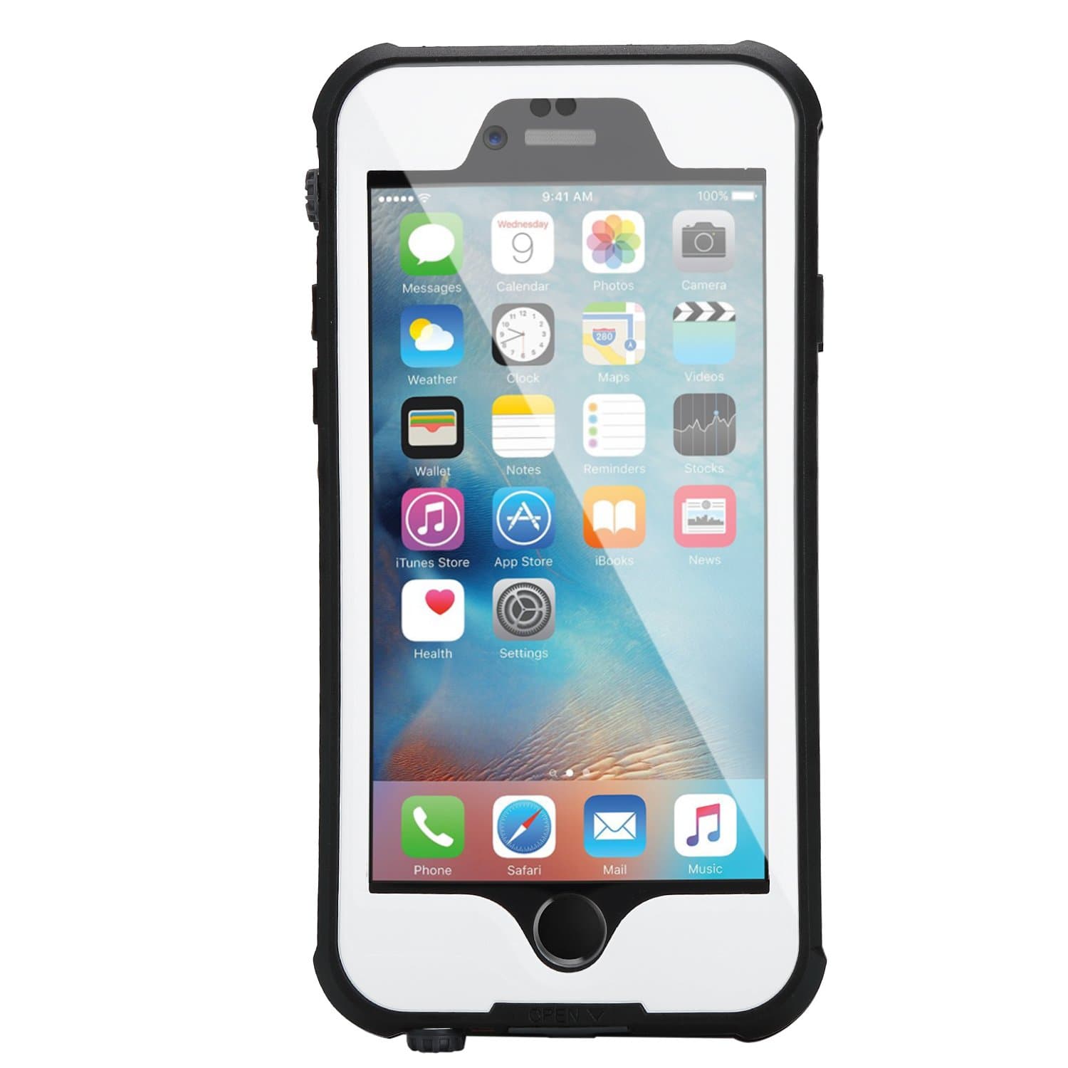 CIZI Waterproof Case iPhone 6/6s (4.7") IP68 Protection Rating Waterproof Snowproof Shockproof Dirtpoof Protector Case Fit Apple IPhone 6/6s (White)
