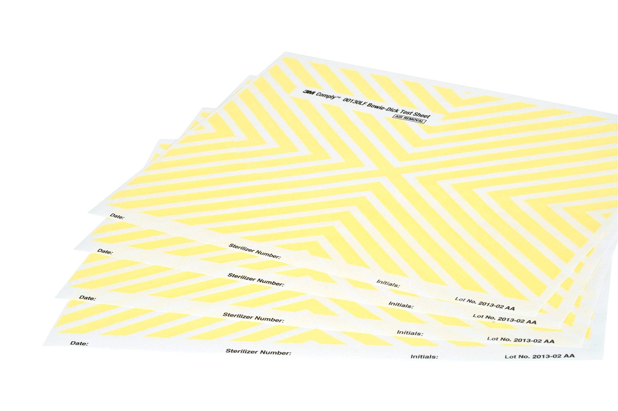 3M Comply Bowie-Dick Internal Steam Indicator Sheets 00130LF