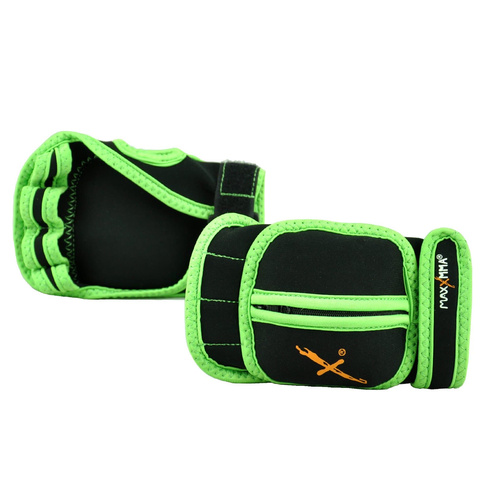 MaxxMMA Adjustable Weighted Gloves, 2 lb. Set - Removable Weight (2 x 0.5 lb. Each Glove) for Sculpting MMA Kickboxing Cardio Aerobics Hand Speed Coordination Shoulder Strength