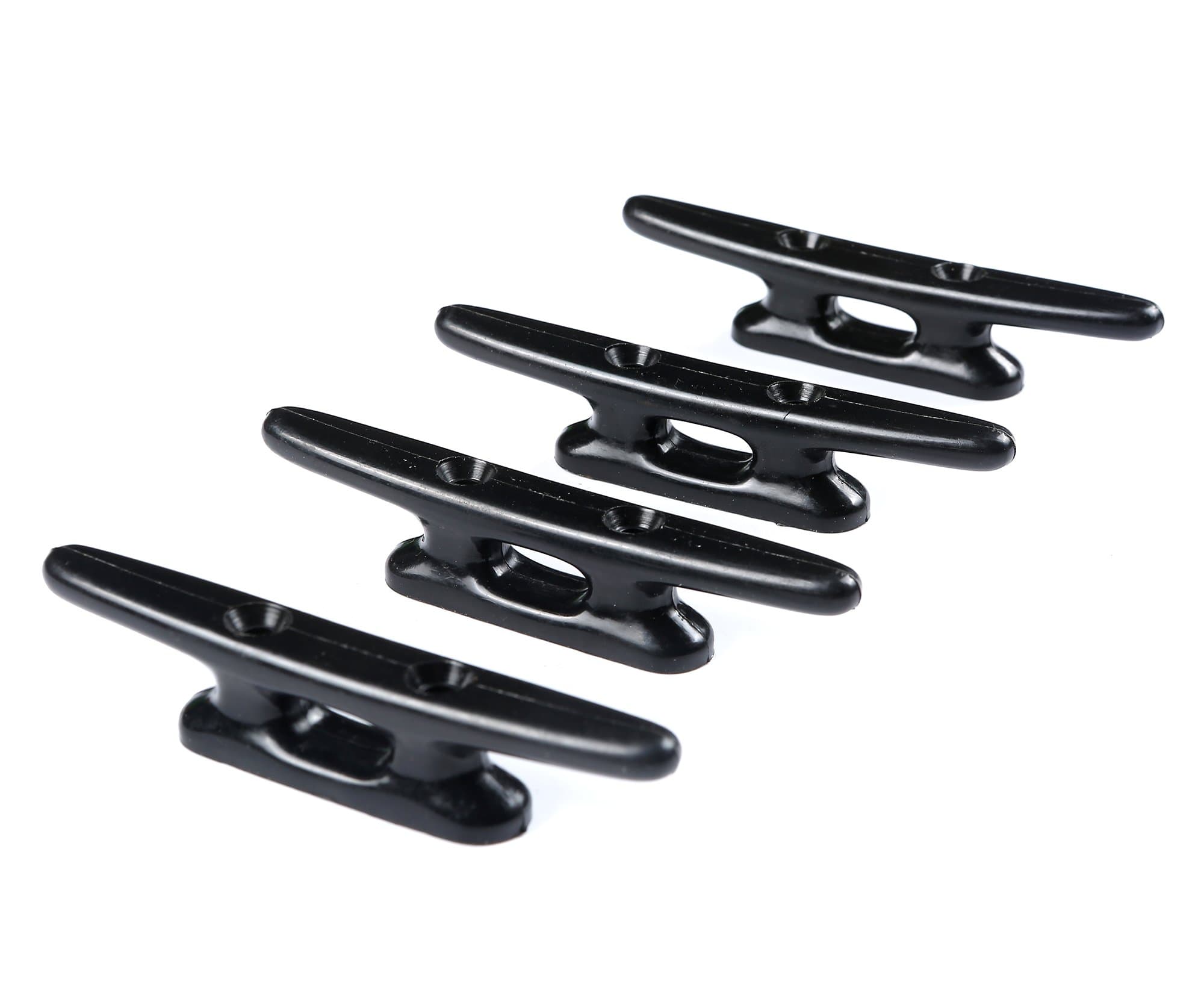 Mxeol Boat Dock Nylon Cleats Black 4", 6" (4 Pack