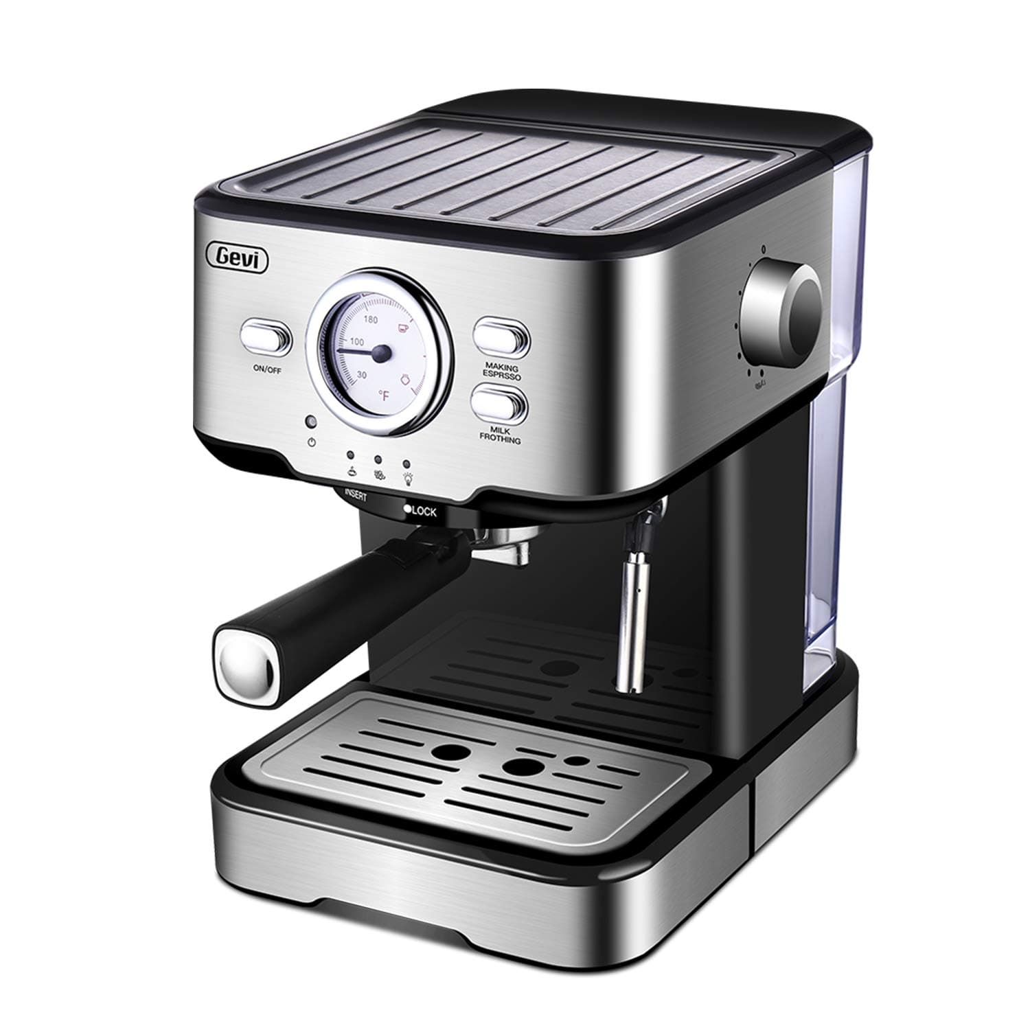 Espresso Machine Cappuccino Machine & Latte Machine with 15 Bar Powerful Pump and Adjustable Milk Frothing,1100W
