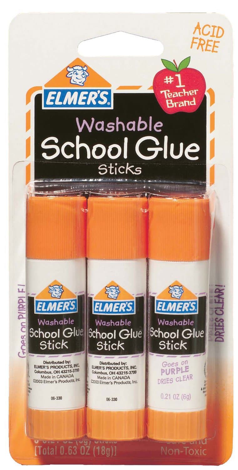 Elmers-xacto E520 3 Count .21 Oz Washable School Glue Sticks