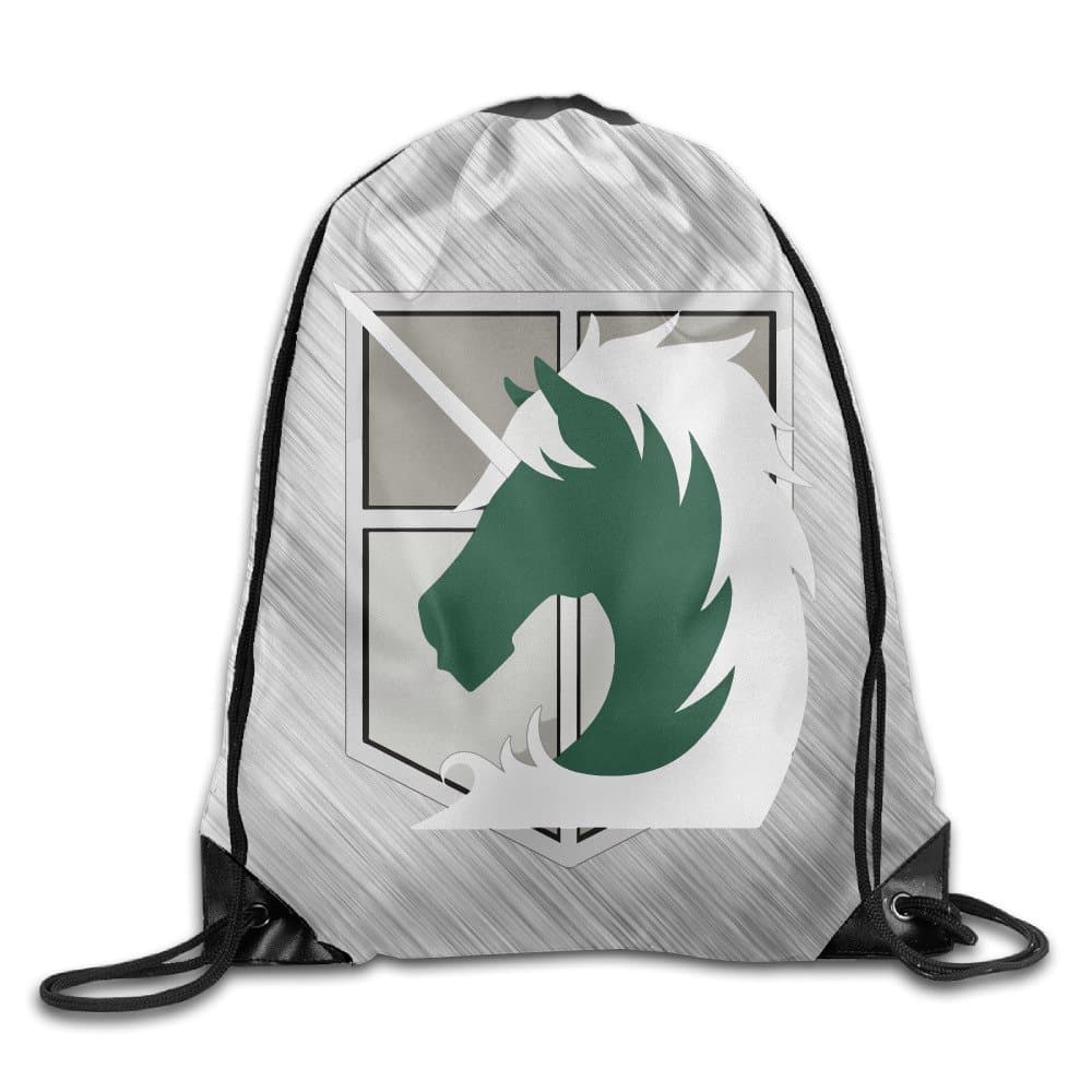 Brigad Logo Attack On Titan Sport Backpack Drawstring Print Bag
