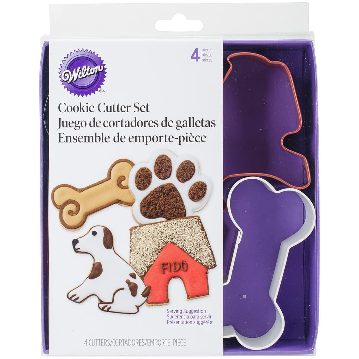 Wilton2308-0910 Four-Piece Pet Coloured Theme Set