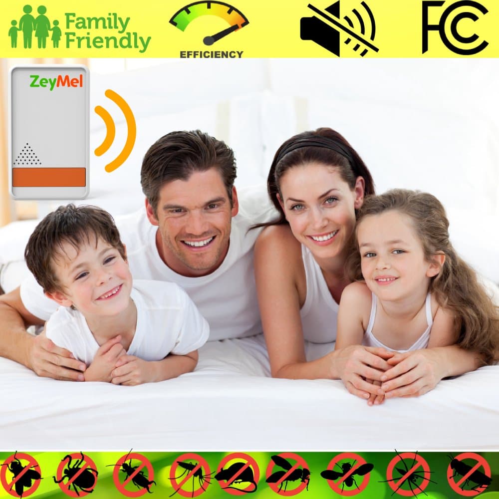 ZeyMel Ultrasonic Pest Repeller Plug in (2-4 Pack) - Squirrel Rodent, Mice Rats Insects Mosquito Repellent Indoor and Outdoor - Get All The Pest Control (2 Pack)