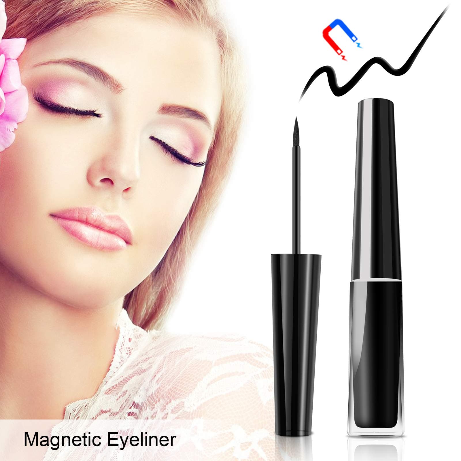 JDO Magnetic False Eyelashes(12 PCS),Naturally Looking Full Lashes, Elegant and Extravagant, 3D Reusable Premium…