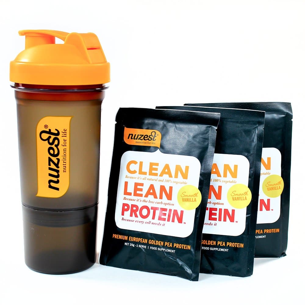 Nuzest Smooth Vanilla Clean Lean Protein - Trial Pack (3 x 1 Servings, with Shaker)