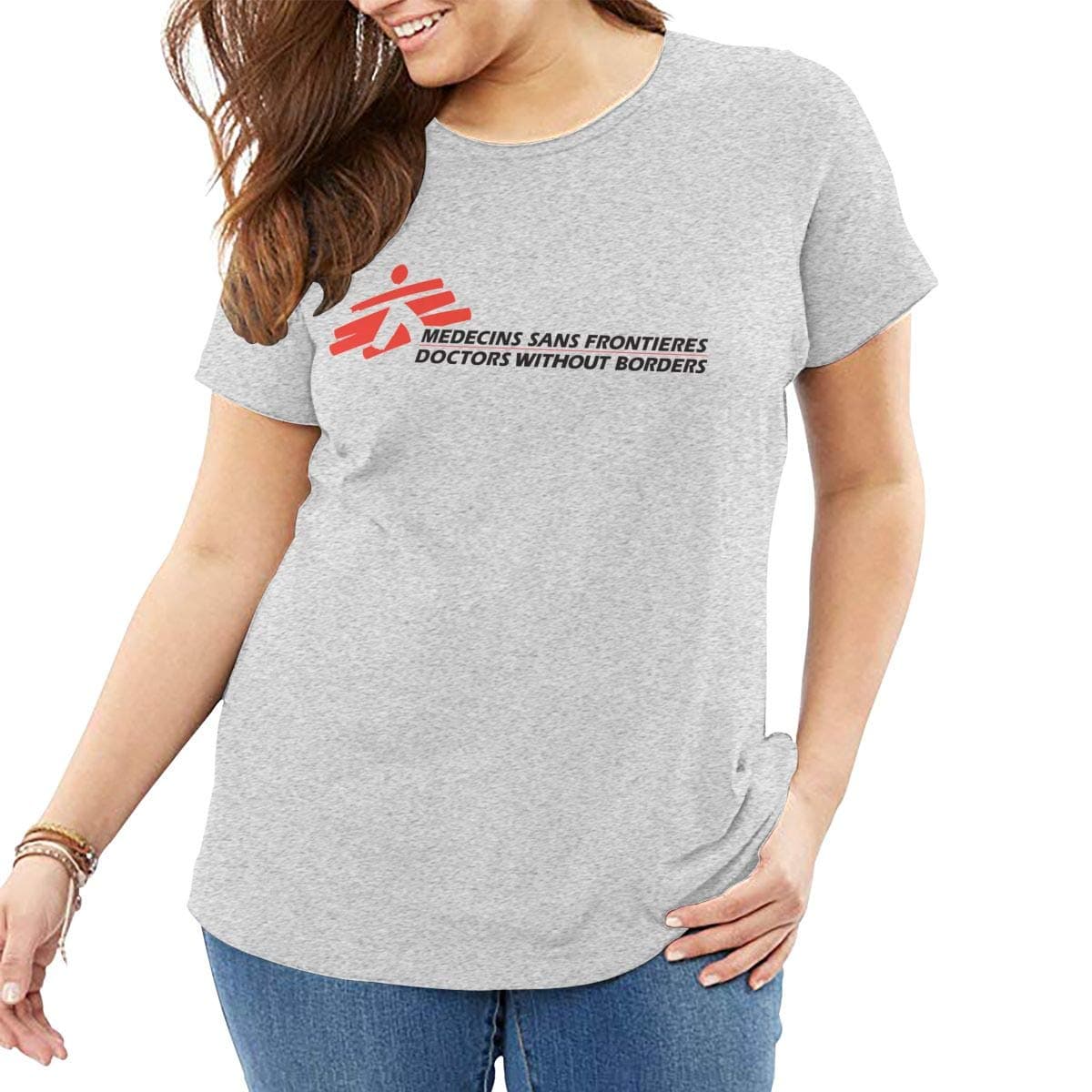 Doctors Without Borders T-Shirt Womens Plus Size Beach Graphic T-Shirt XL-6XL