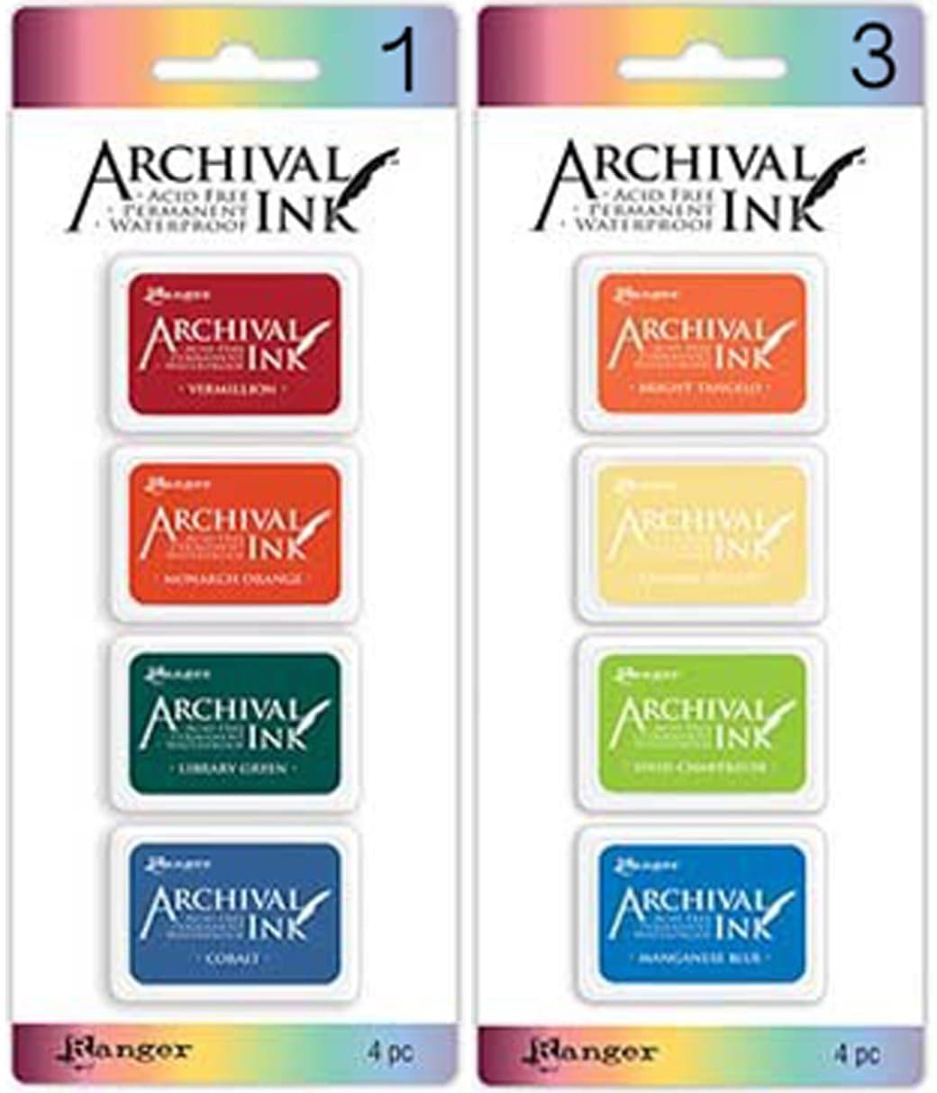 NEW SPECIAL BUNDLE Ranger - Archival Mini Ink Pads Kits 1 AND 3