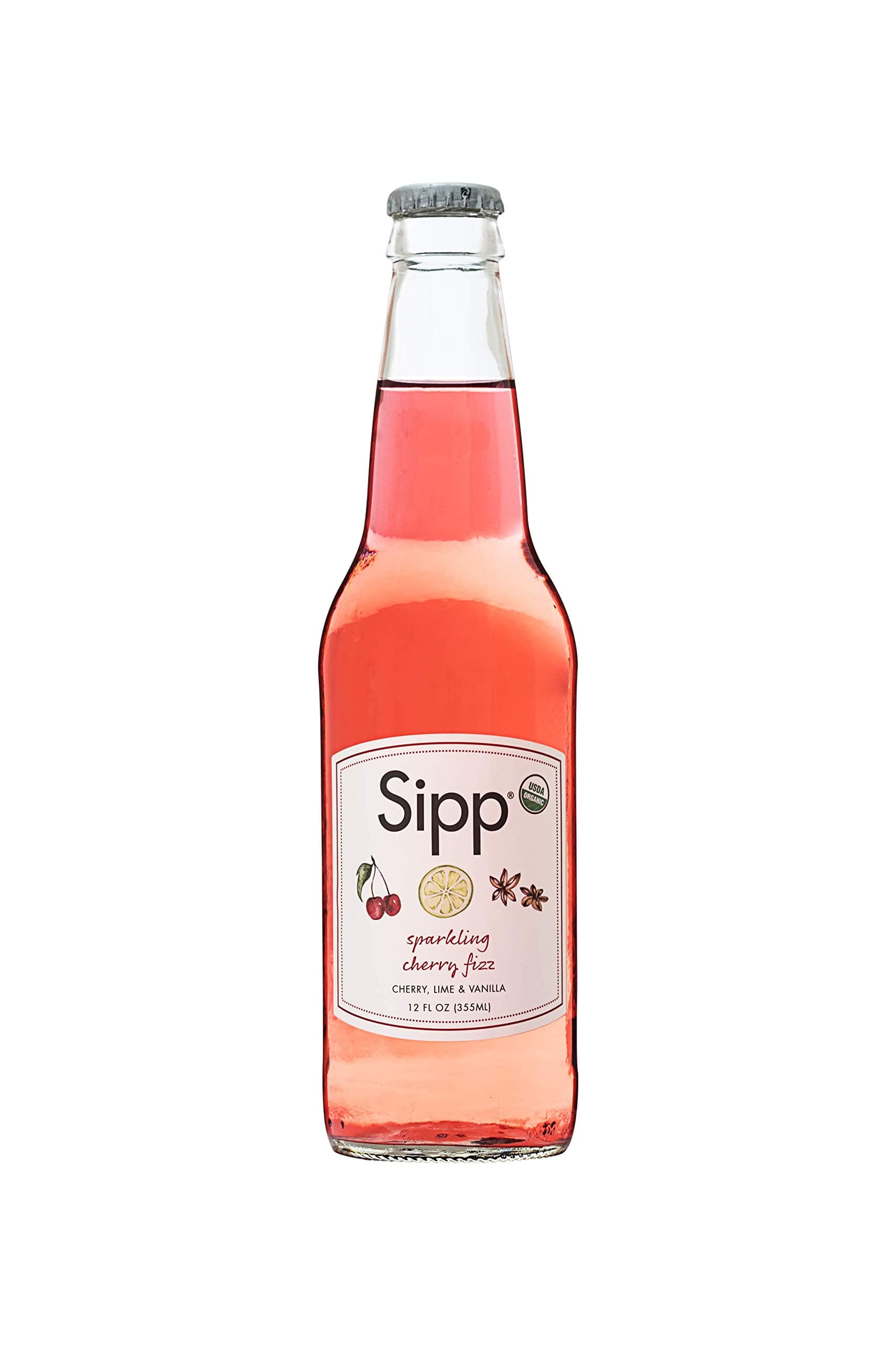 SIPP Sparkling Cherry FIZZ, 12 Fl Oz