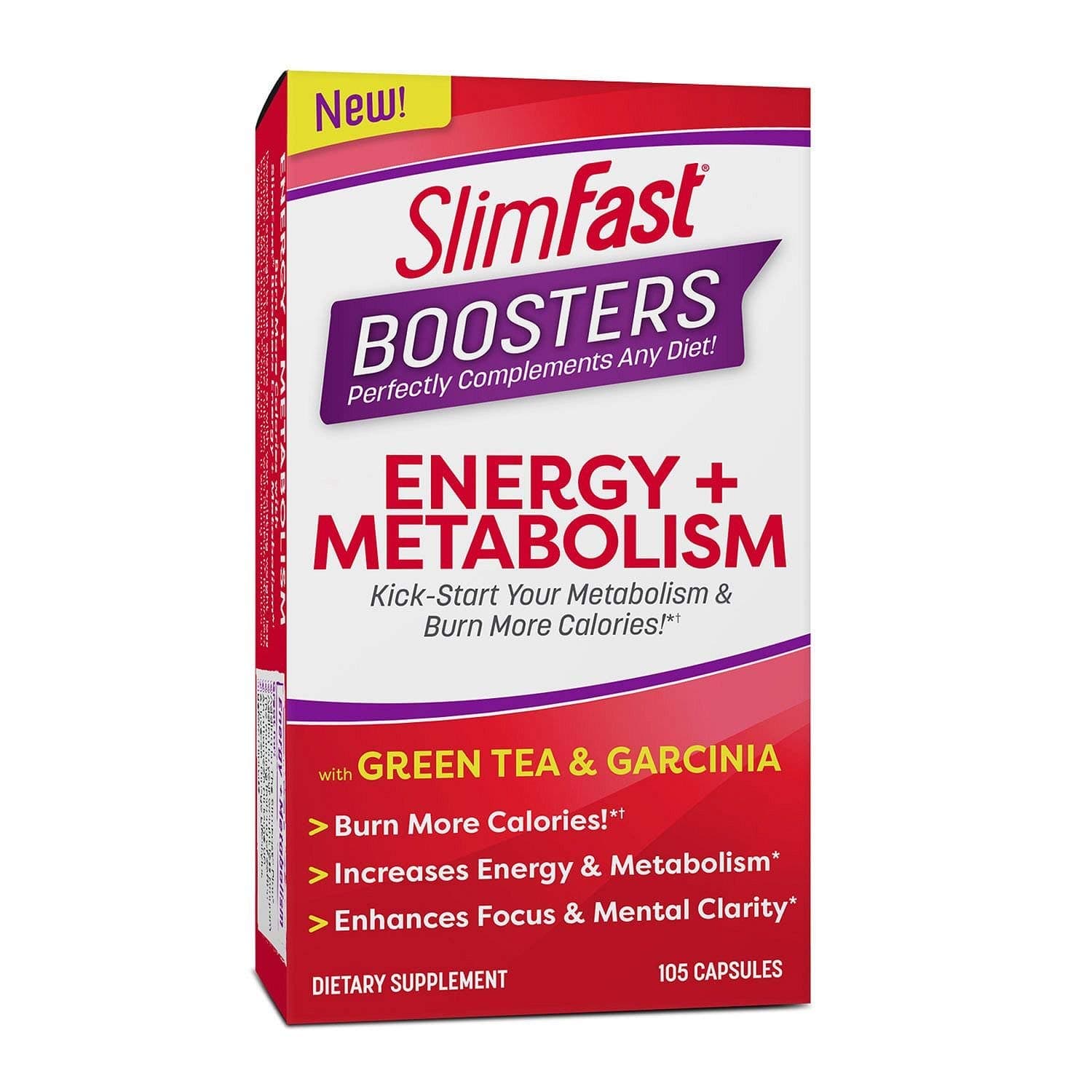 Slimfast Boosters Energy + Metabolism 105 count
