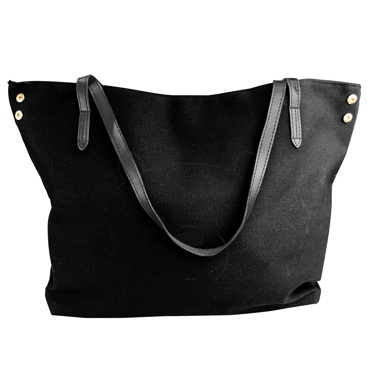 We Bare Bears Ice Bear Women's Classic Shoulder Portable Big Tote Handbag Work Canvas Bag