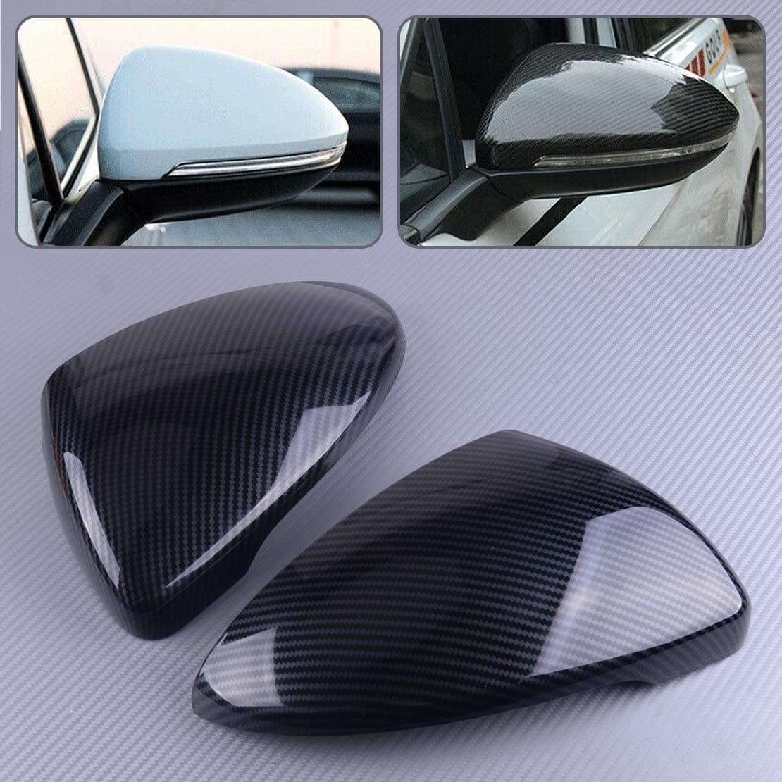 LEIDADA Side Mirror Cover Protective Shell， for Kia Forte K3 Cerato 2019 2020, 1 Pair ABS Car Rearview Wing Side Door Mirrors Cover