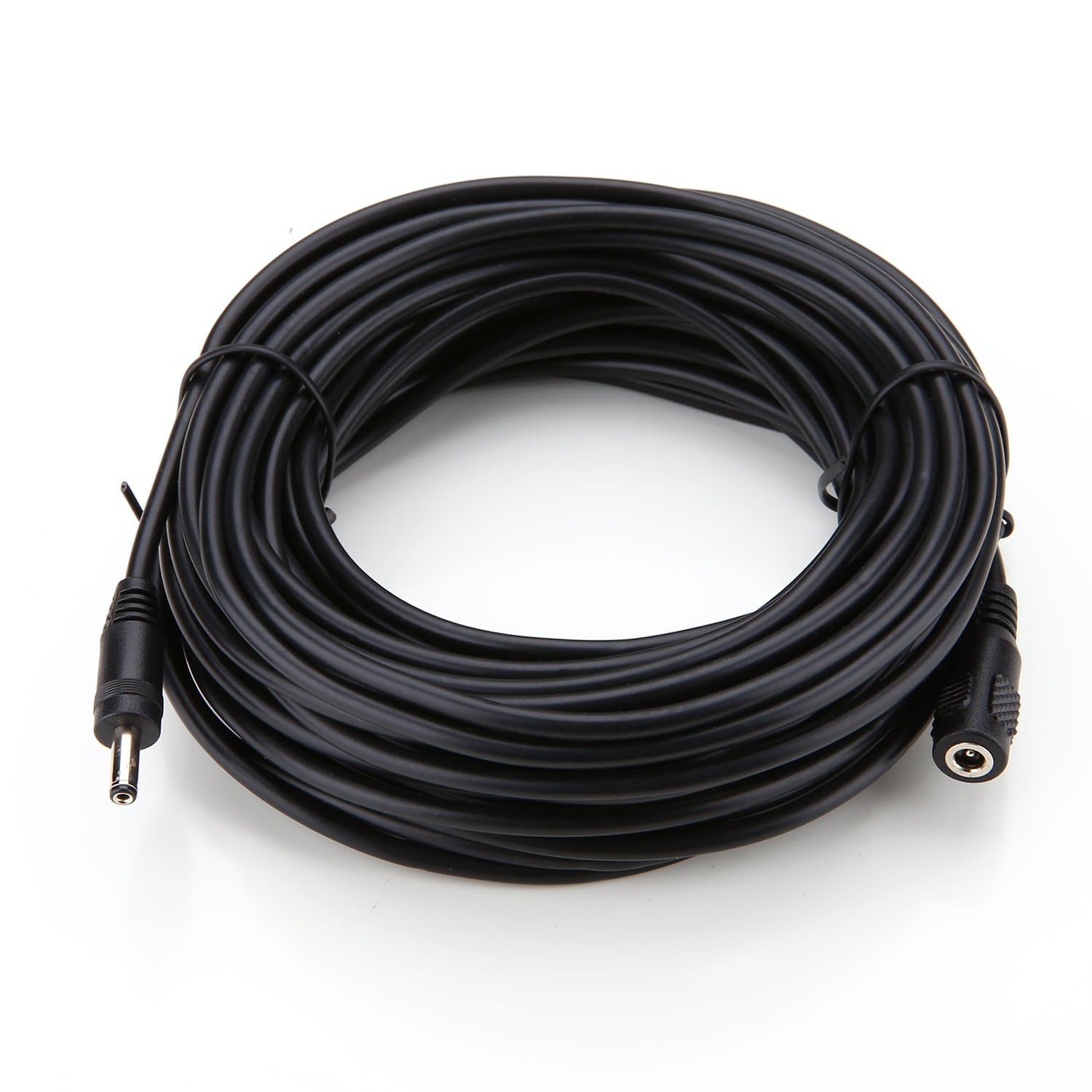 WildHD Power Extension Cable 33ft 1.35mm x 3.5mm Compatible with 5V DC Adapter Cord for CCTV Security Camera IP Camera Standalone DVR (3.5mm DC Plug 33ft Black)