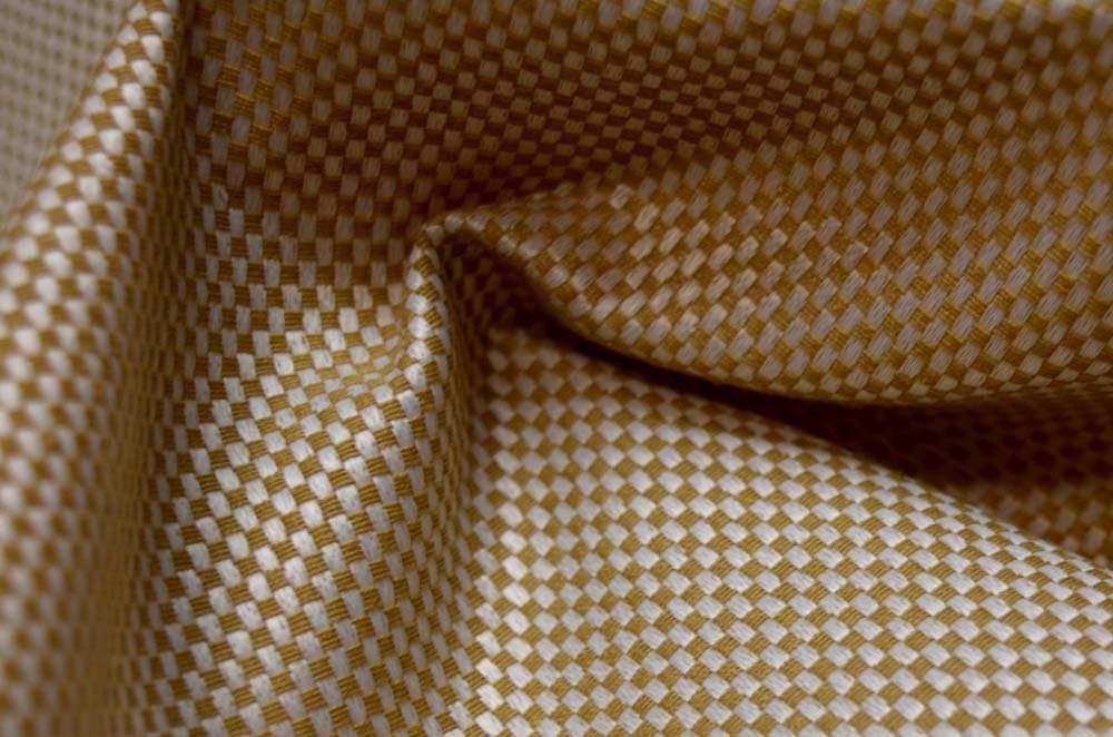 Tan White Upholstery Tweed Natural Fabric