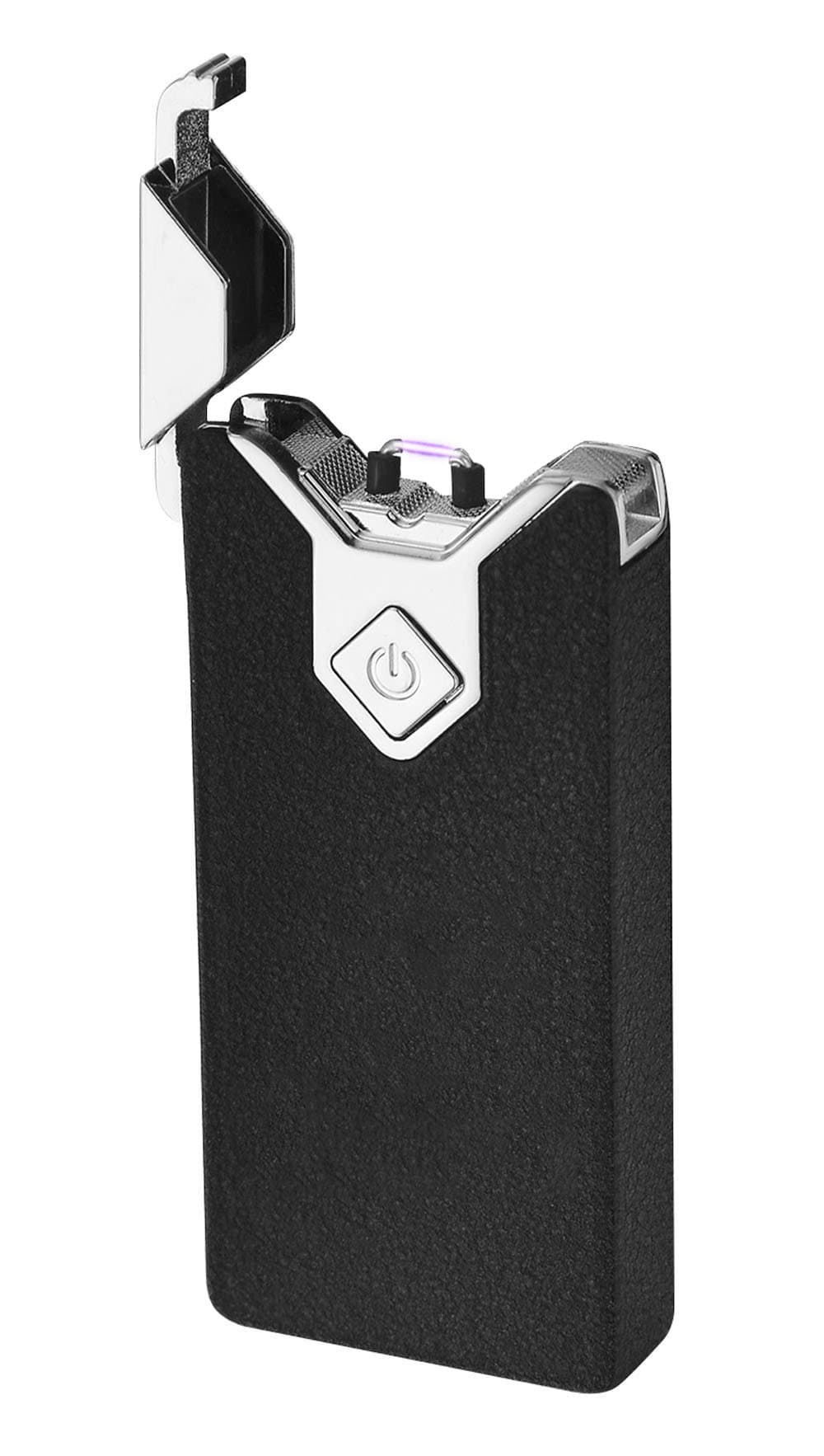 CJOY USB Electric Lighter Arc 100% Wind Proof No Gas Refill Anti Fingerprint Anti Slip Surface 18th/21st/30th/40th/50th/60th/65th/70th/80th Birthday Gift (Matte Black)