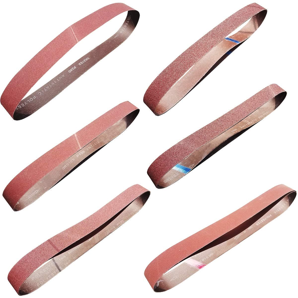 12 Pack 2 x 48 Inch Sanding Belts - 60 80 120 150 240 400 Grit Aluminum Oxide Sander Belts For Belt Sander Premium Knife Sharpening Woodworking Metal Polishing (2" x 48")