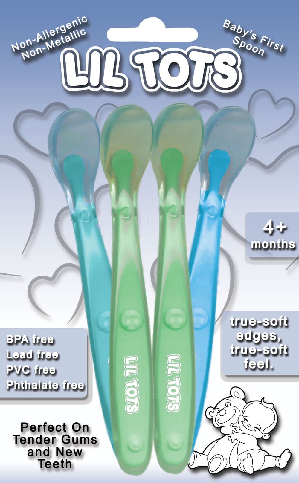 LIL TOTS Silicone Baby Spoon