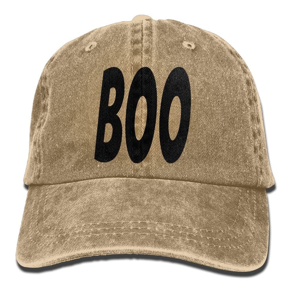 Huagestroe Boo Cowboy Hat Rear Cap Adjustable Cap