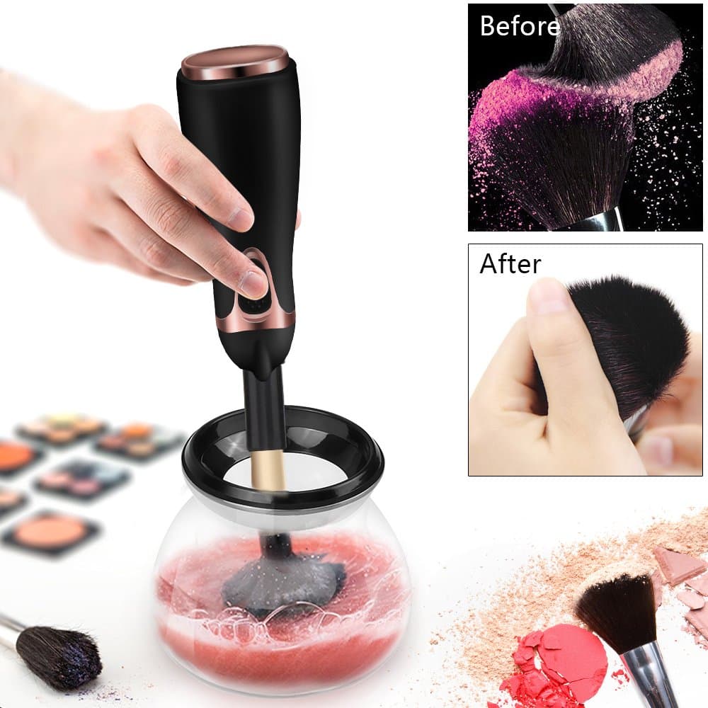 Zoeson Makeup Brush Cleaner and Dryer Machine Electronic Automatic Spinning- for Most Cosmetic Makeup Brushes