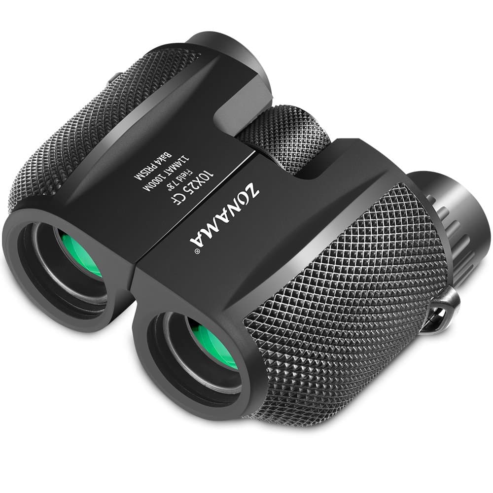 Binoculars for Adults, Compact Telescope High Power Binocular 10x25 Large Eyepiece Waterproof Lightweight Binoculars for Bird Watching, Hiking, Outdoor Hunting, Travelling, Safari, Also Fit for Kids