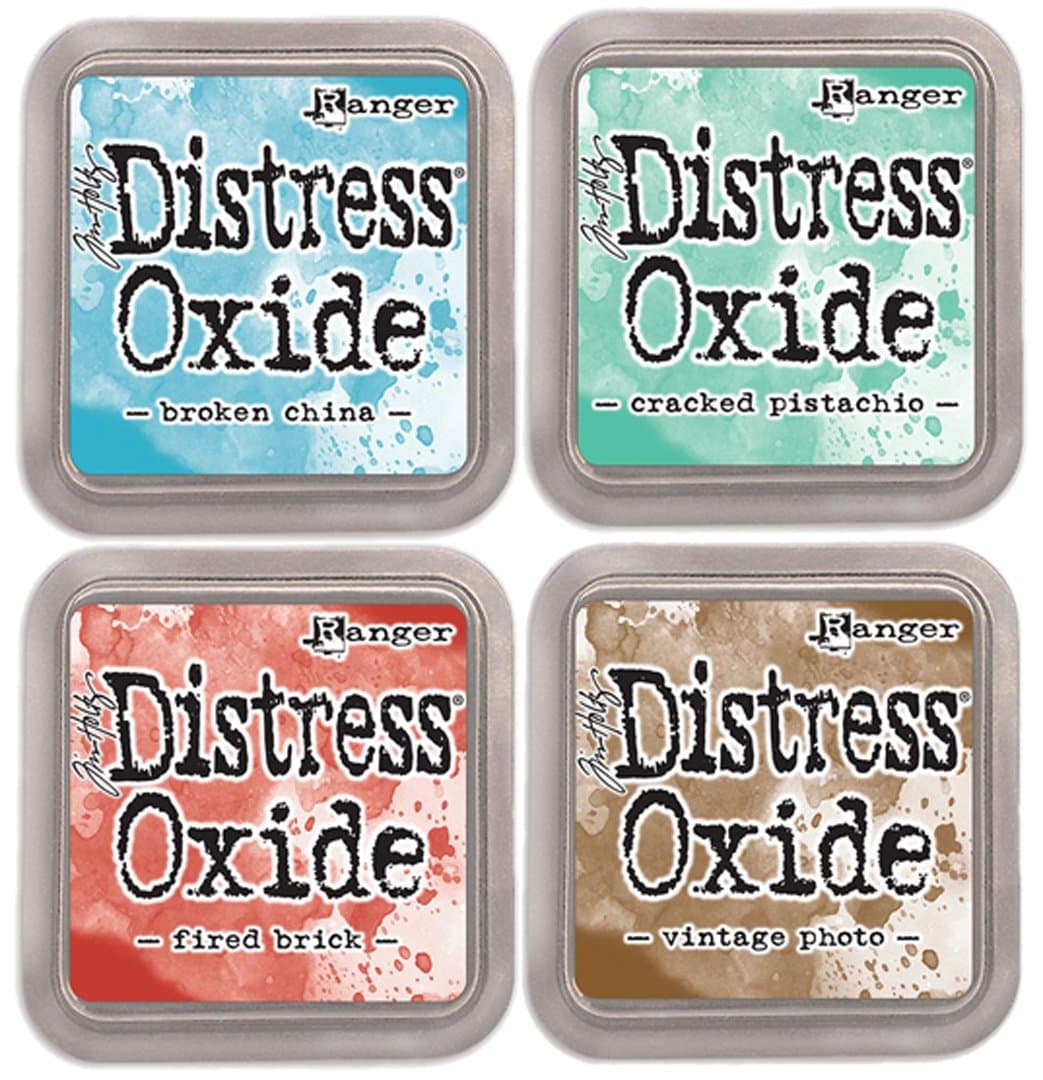 Special Bundle:Tim Holtz Distress Oxide Ink Pads-Broken+Cracked+Fired+Vintage C2