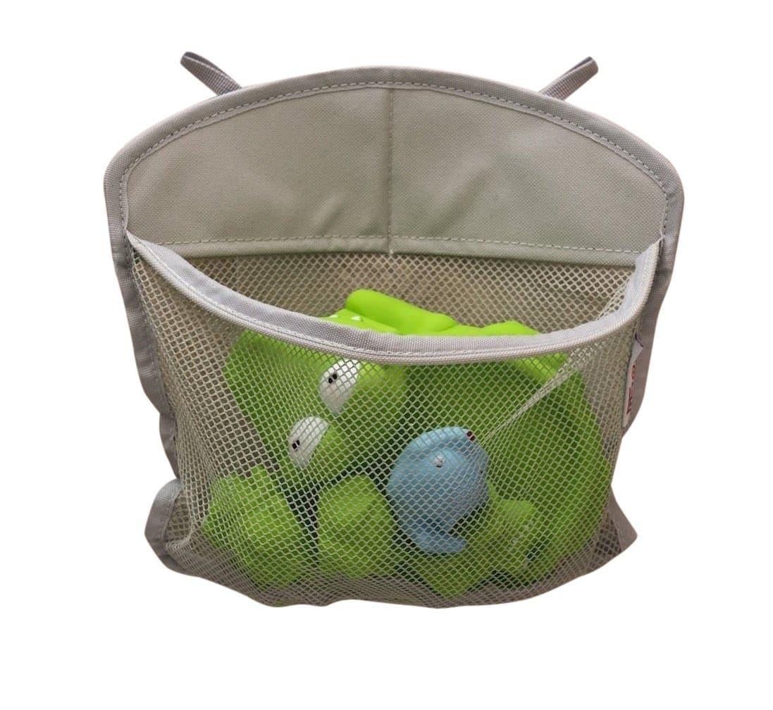 KidLuf Bath Toy Organizer Corner with Mesh Pockets, Bath Toy Organizer Corner, Bath Toy Holder (9" x 10")
