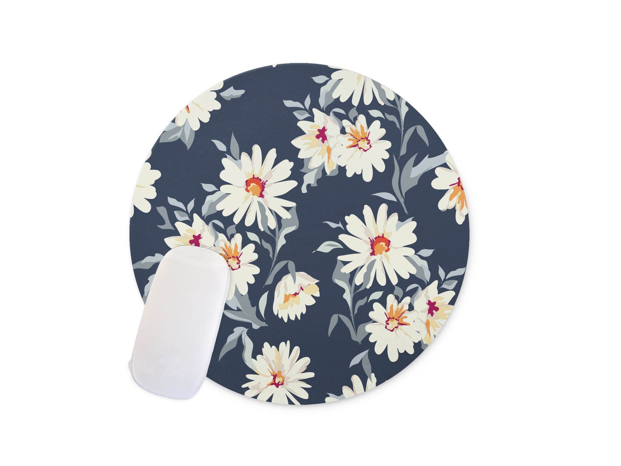 Pretty Daisy Floral Print Mouse pad Mousepad Nonslip Rubber Backing