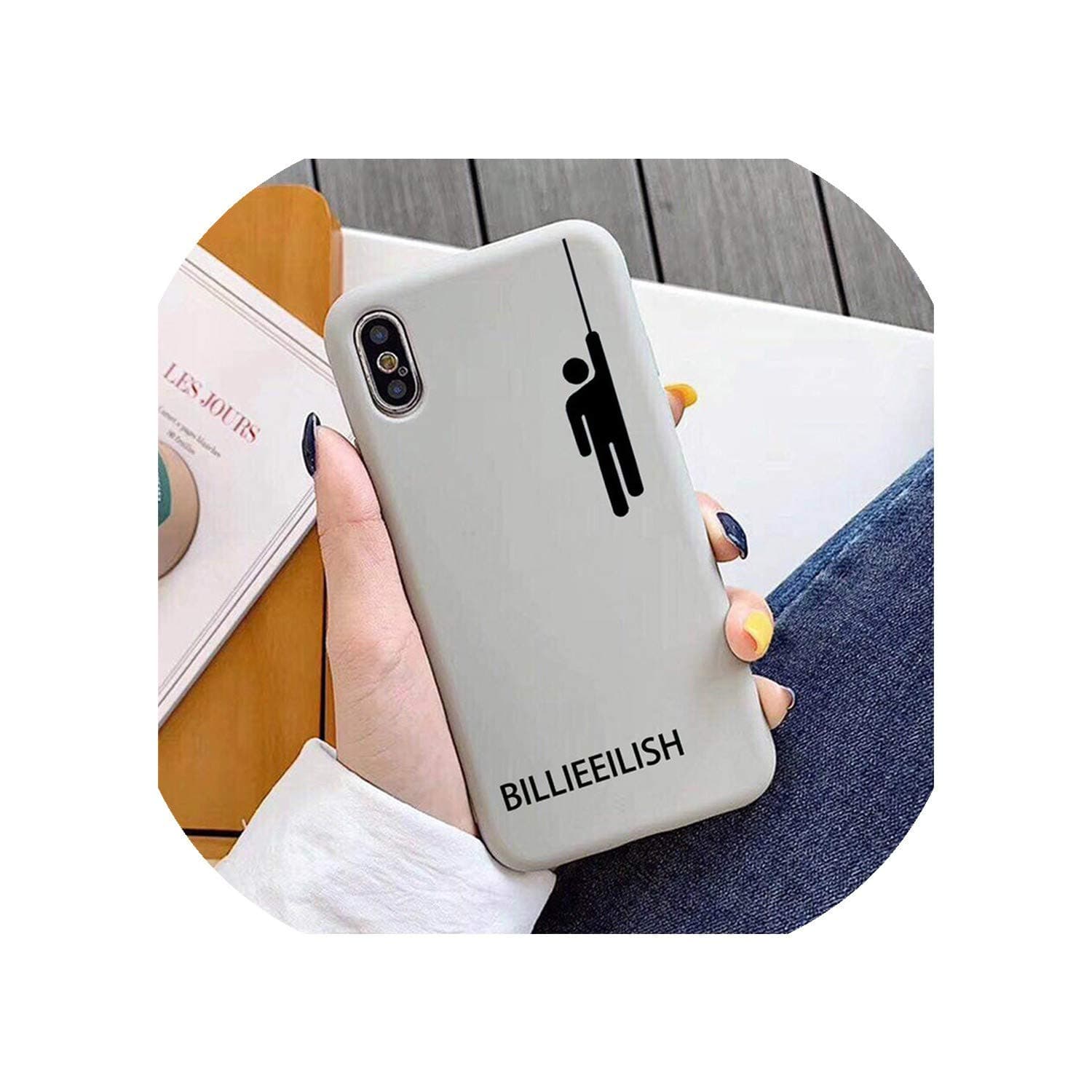 Luxury Case Compatible for iPhone 11 XR X Xs Max 8 7 6 Plus 6S 5S SE Pro Soft Silicone Phone Cover Billie Eilish