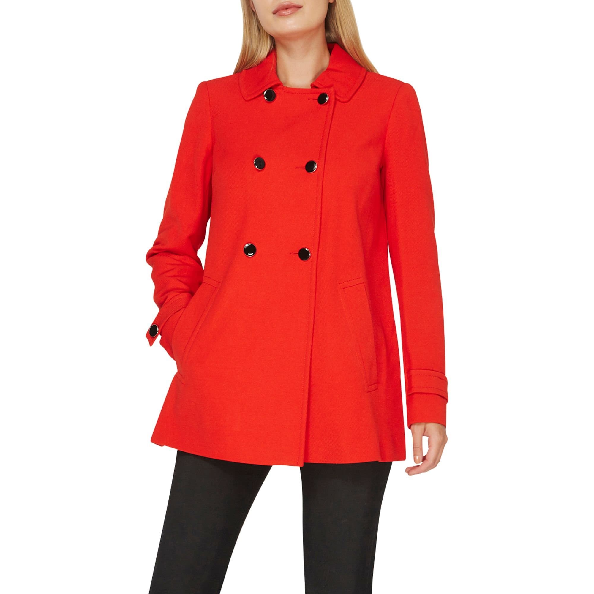 Dorothy Perkins Women's Double Breasted Swing Coat