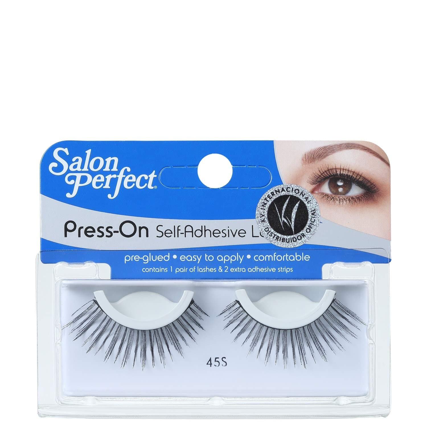 Salon Perfect Press-On Self-Adhesive False Eyelashes, 45S, 1 pr