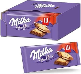 Milka & LU Biscuits 18 x 87g Delicate Alpine Milk Chocolate Bar with LU Biscuits