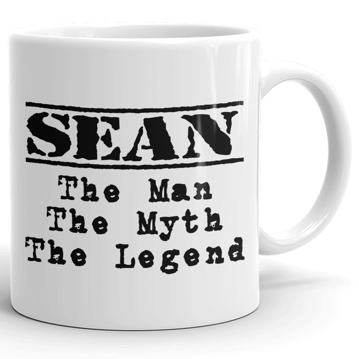 MugMax The Man the Myth The Legend D1 Ceramic Coffee Mug Personlised Sean White 11 oz