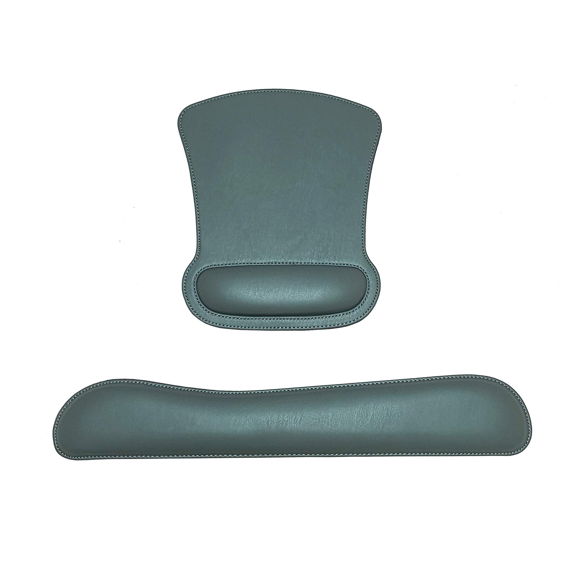 ITHONEST PU Leather Keyboard Wrist Rest and Mouse Pad with Wrist Support, Wrist Rest Pad Set with Non-Slip Backing Memory Form-Filled,Comfortable for Gaming,PC Computer Laptop,Relief Pain-Gray