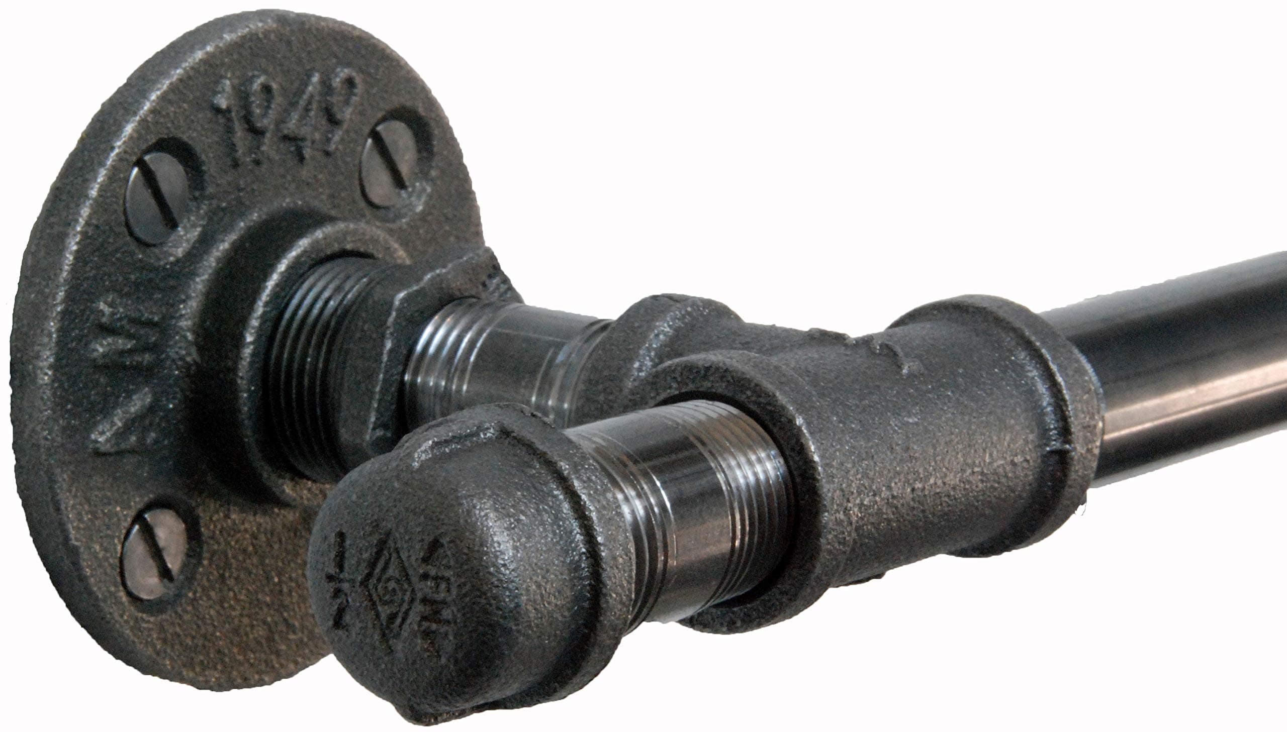 Fe20six Curtain pole rail window industrial pipe pipework iron steampunk vintage retro (1680mm)