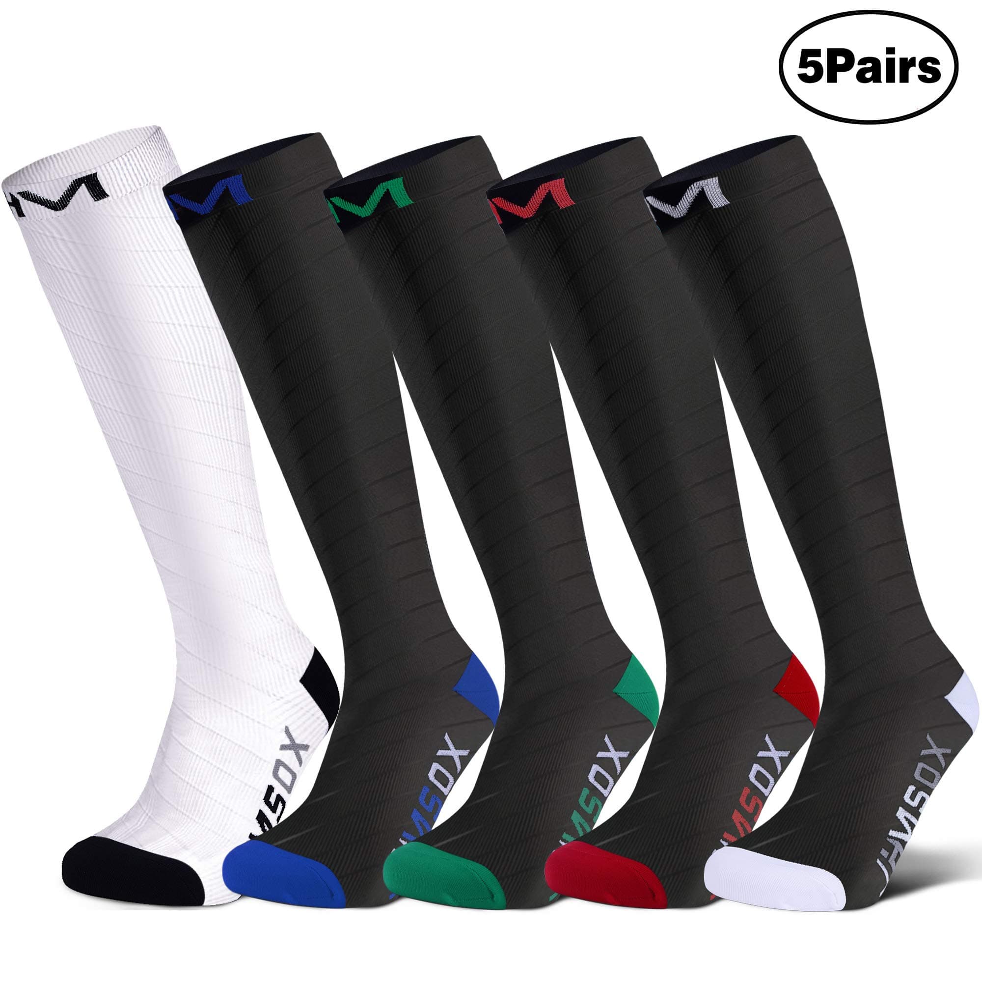 JHM Compression Socks 20-30mmHg -Support Pressure Stockings