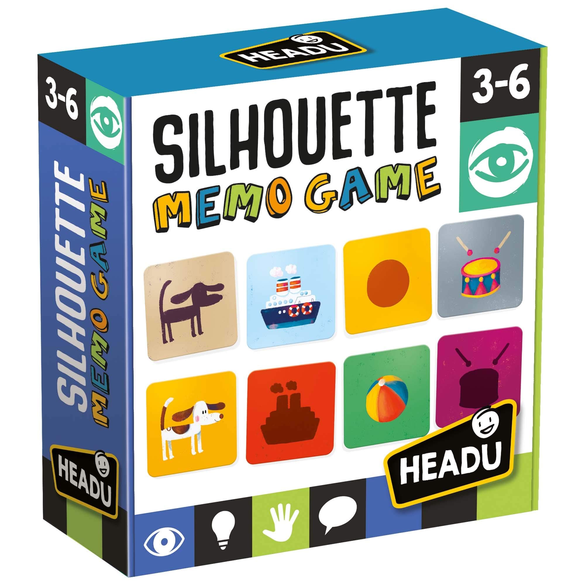 headu – Silhouette memogame, Multi-Colour (1)